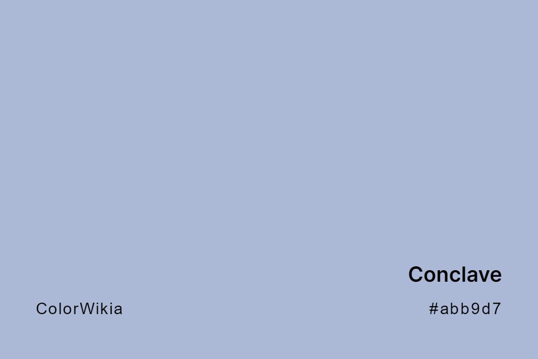 Conclave Color – #abb9d7: Codes and Complete Breakdown
