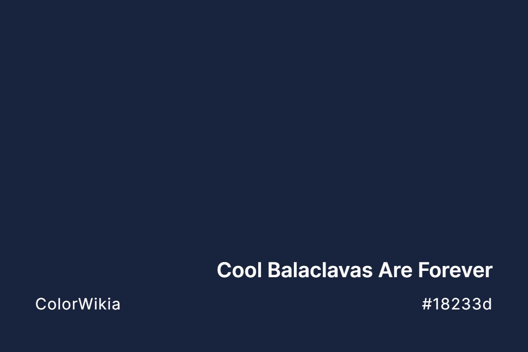 cool balaclavas are forever color 18233d