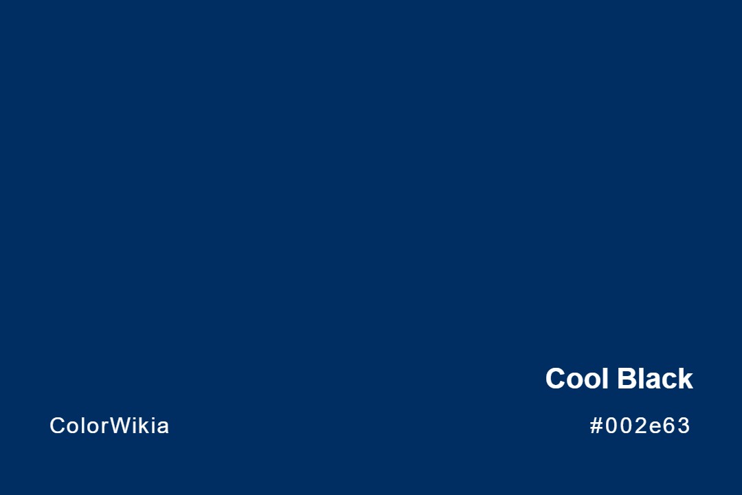 Cool Black Color – #002e63: Codes and Complete Breakdown