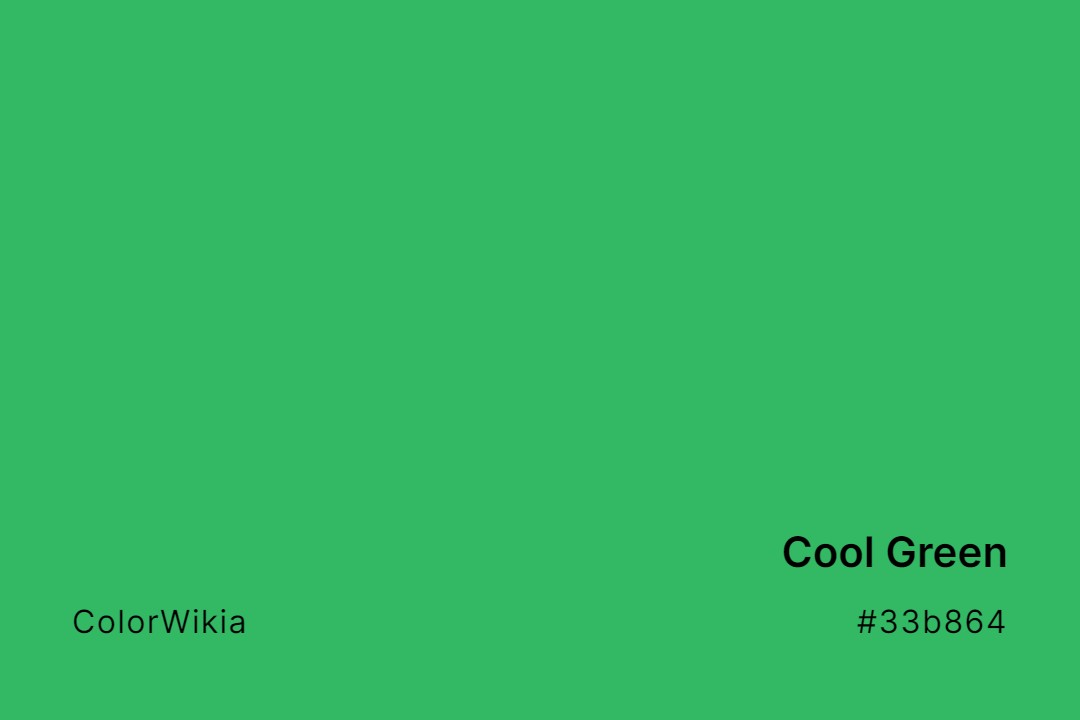 Cool Green Color – #33b864: Codes and Complete Breakdown