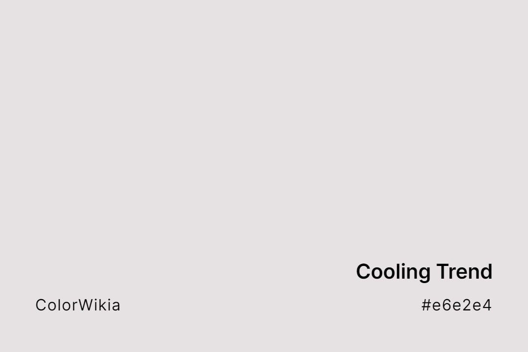 Cooling Trend Color – #e6e2e4: Codes and Complete Breakdown
