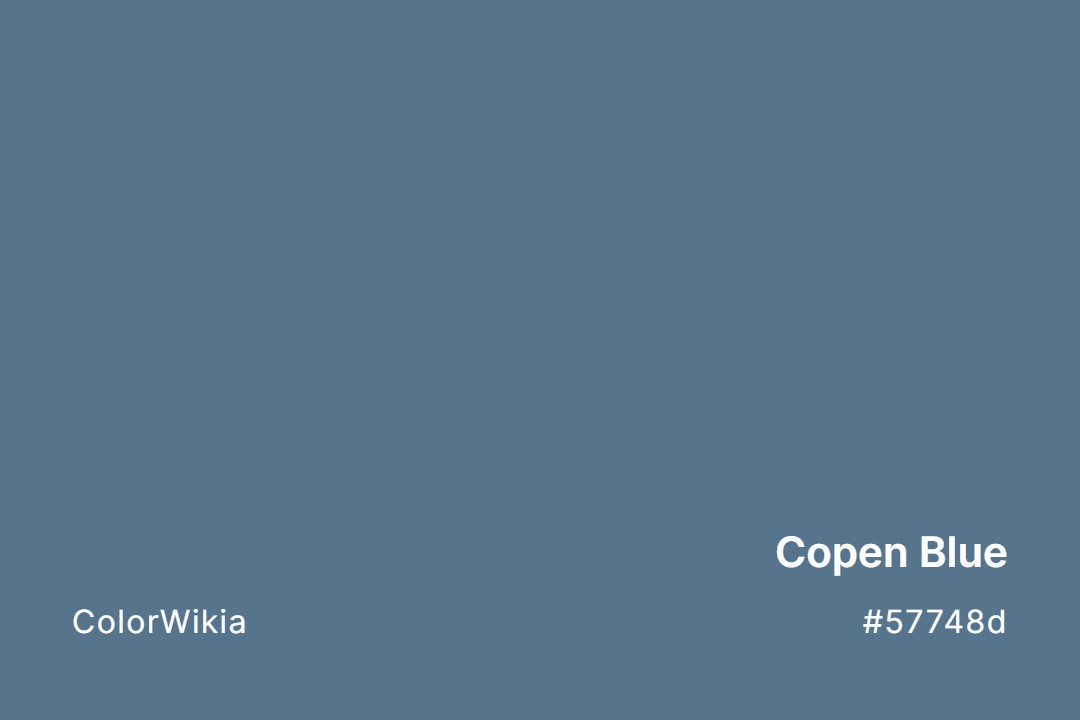 Copen Blue Color – #57748d: Codes and Complete Breakdown