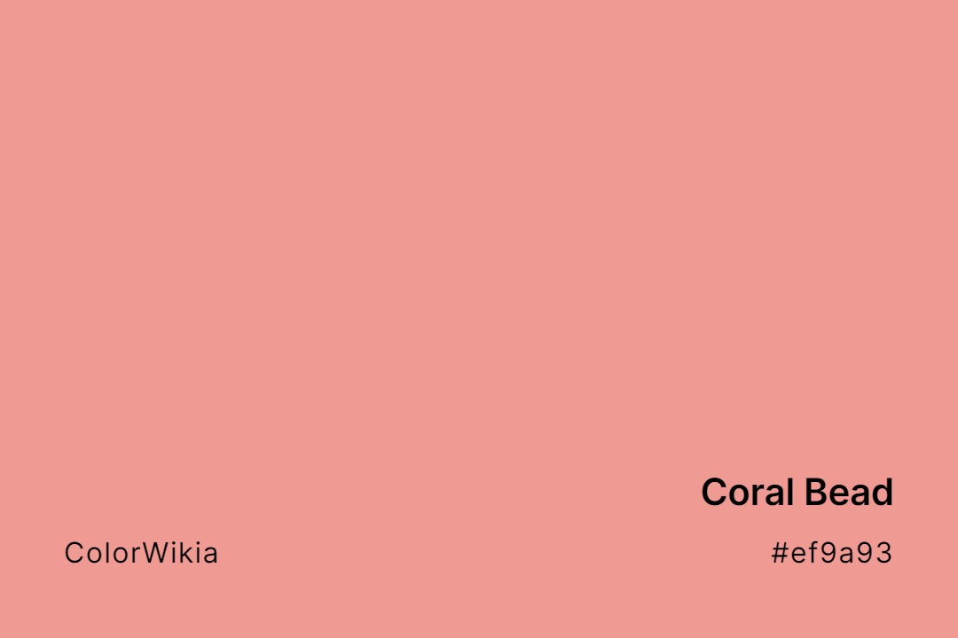 coral bead color ef9a93