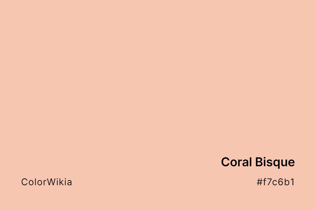 coral bisque color f7c6b1