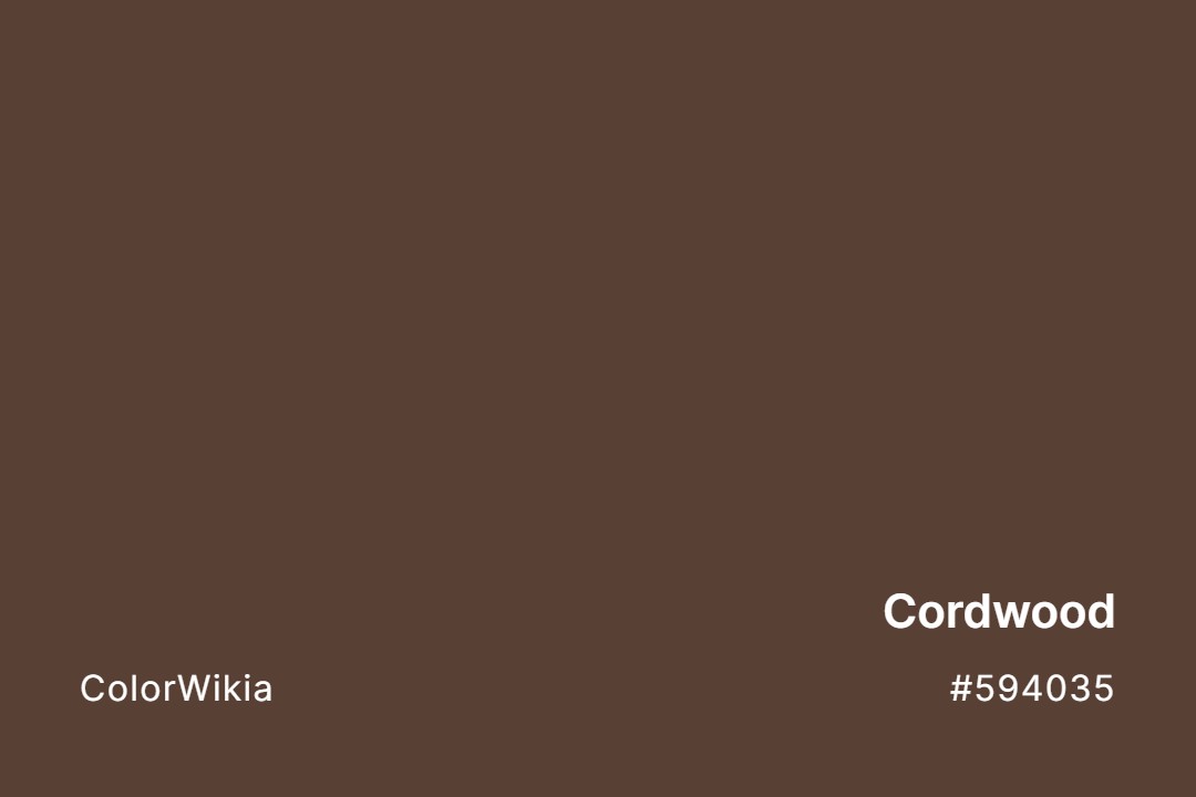Cordwood Color – #594035: Codes and Complete Breakdown