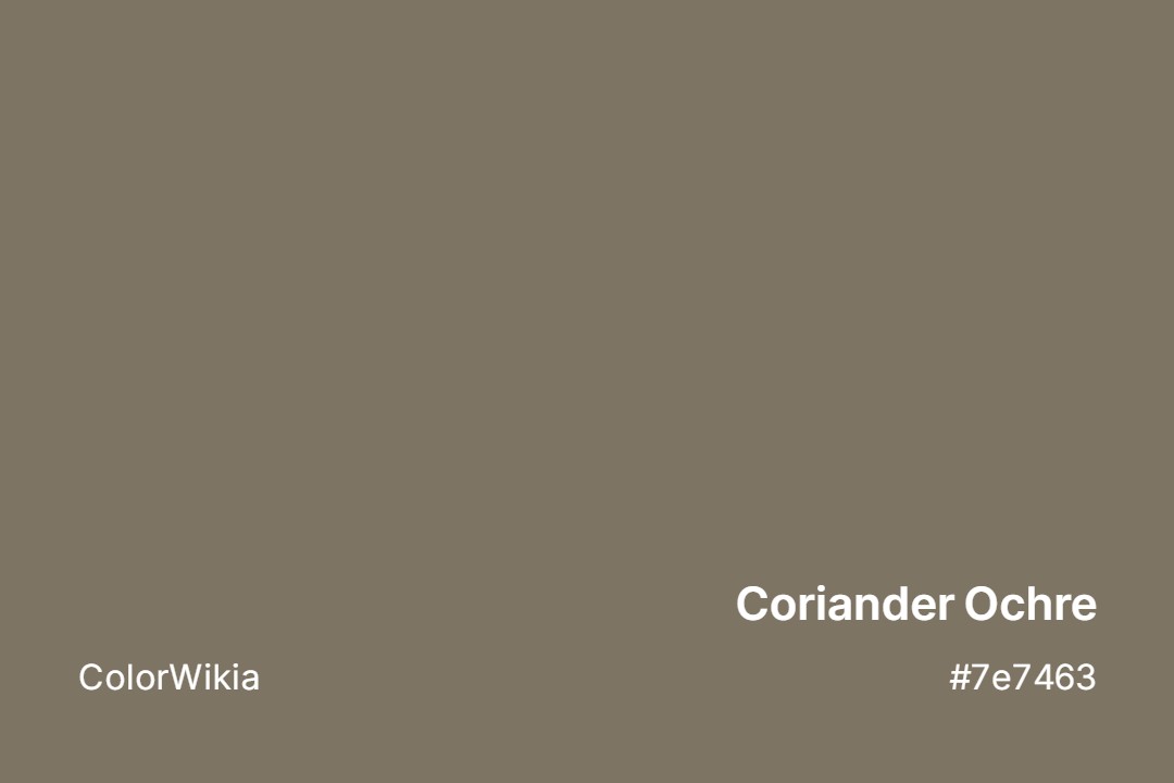 coriander ochre color 7e7463