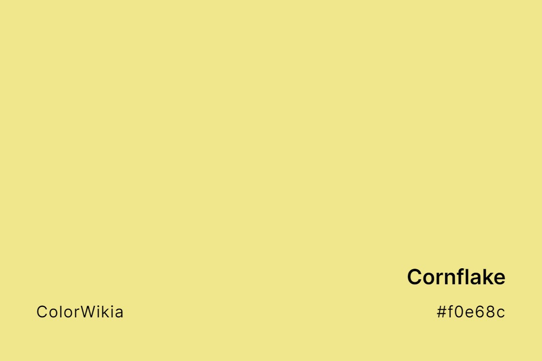 Cornflake Color – #f0e68c: Codes and Complete Breakdown