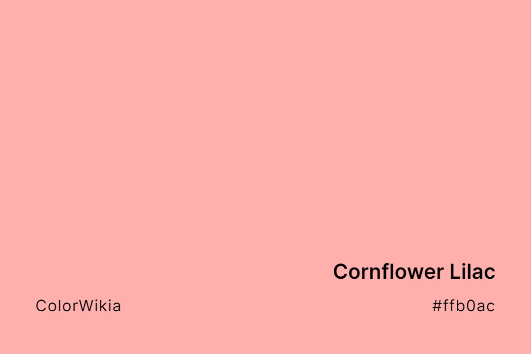 cornflower lilac color ffb0ac