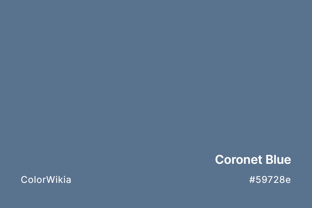 Coronet Blue Color – #59728e: Codes and Complete Breakdown