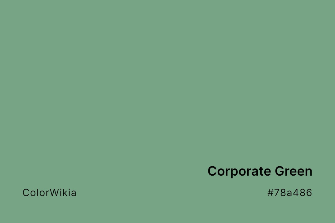 Corporate Green Color – #78a486: Codes and Complete Breakdown