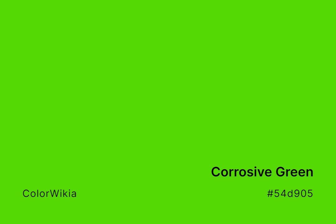 Corrosive Green Color – #54d905: Codes and Complete Breakdown