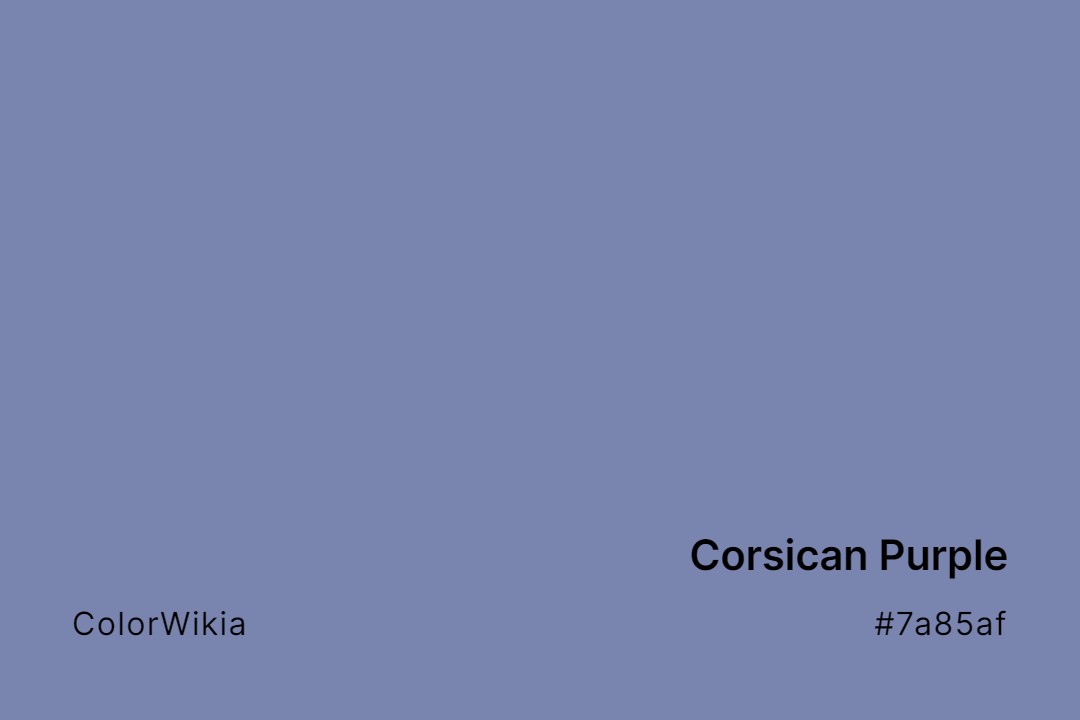 Corsican Purple Color – #7a85af: Codes and Complete Breakdown