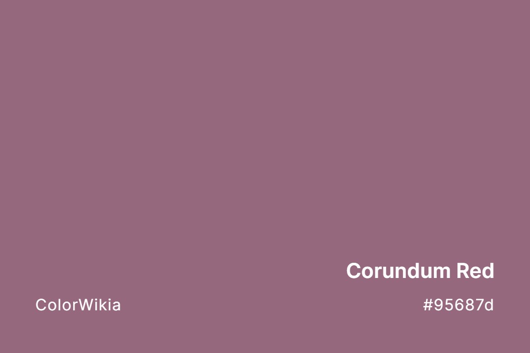 Corundum Red Color – #95687d: Codes and Complete Breakdown