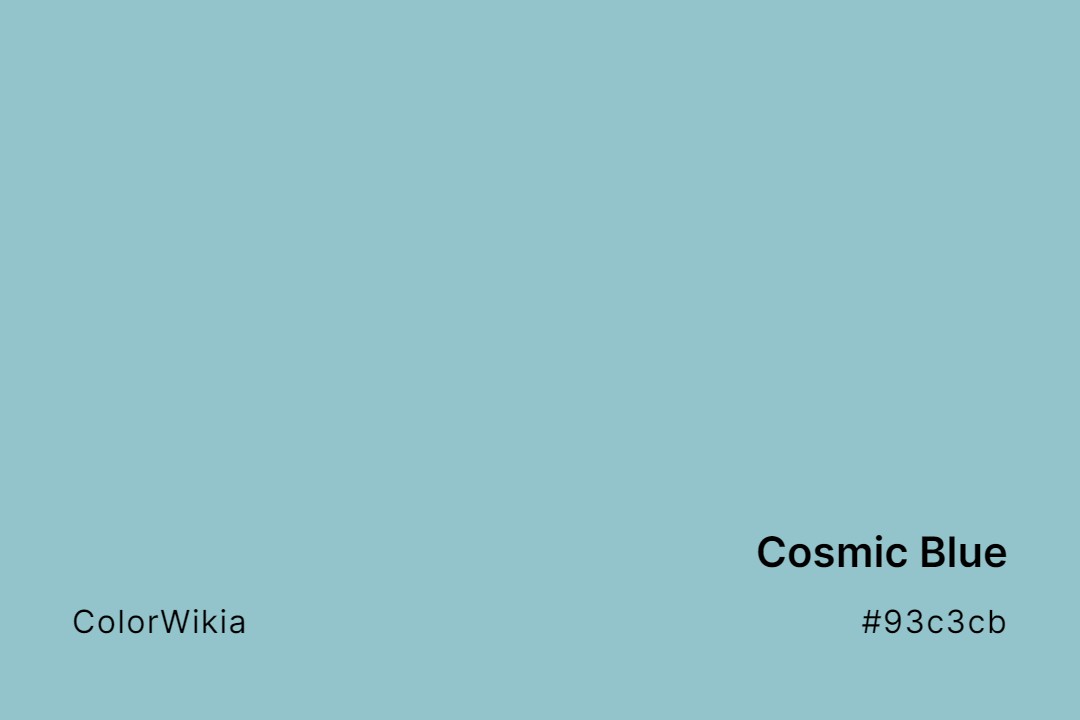 Cosmic Blue Color – #93c3cb: Codes and Complete Breakdown