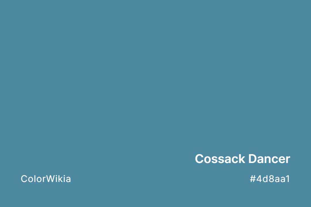 Cossack Dancer Color – #4d8aa1: Codes and Complete Breakdown