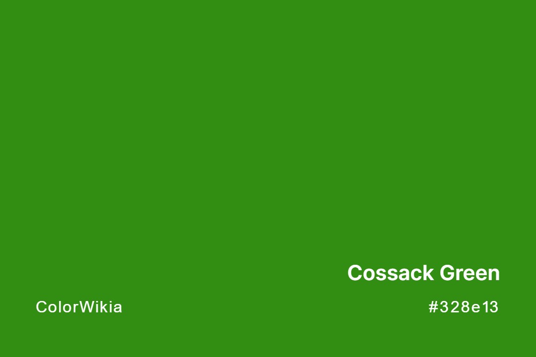 Cossack Green Color – #328e13: Codes and Complete Breakdown