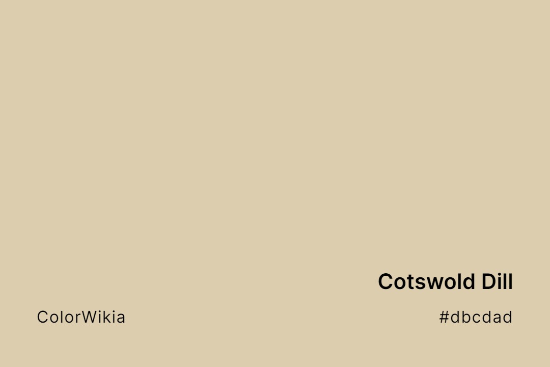 Cotswold Dill Color – #dbcdad: Codes and Complete Breakdown