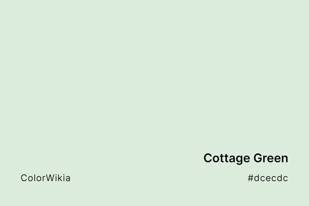 cottage green color dcecdc