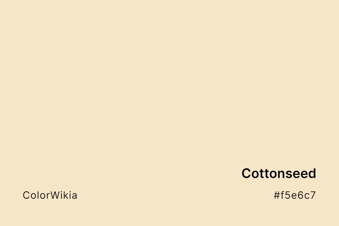 Cottonseed Color – #f5e6c7: Codes and Complete Breakdown