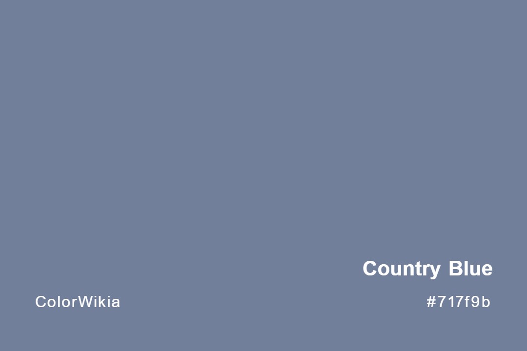 Country Blue Color – #717f9b: Codes and Complete Breakdown