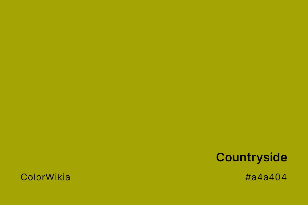 Countryside Color – #a4a404: Codes and Complete Breakdown