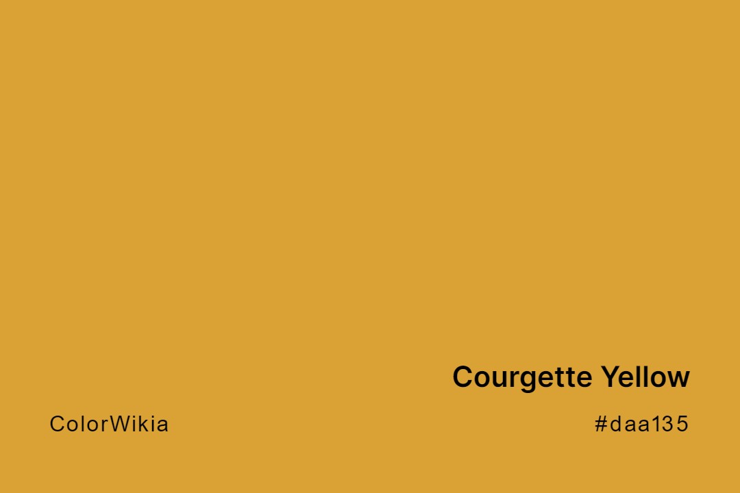 Courgette Yellow Color – #daa135: Codes and Complete Breakdown