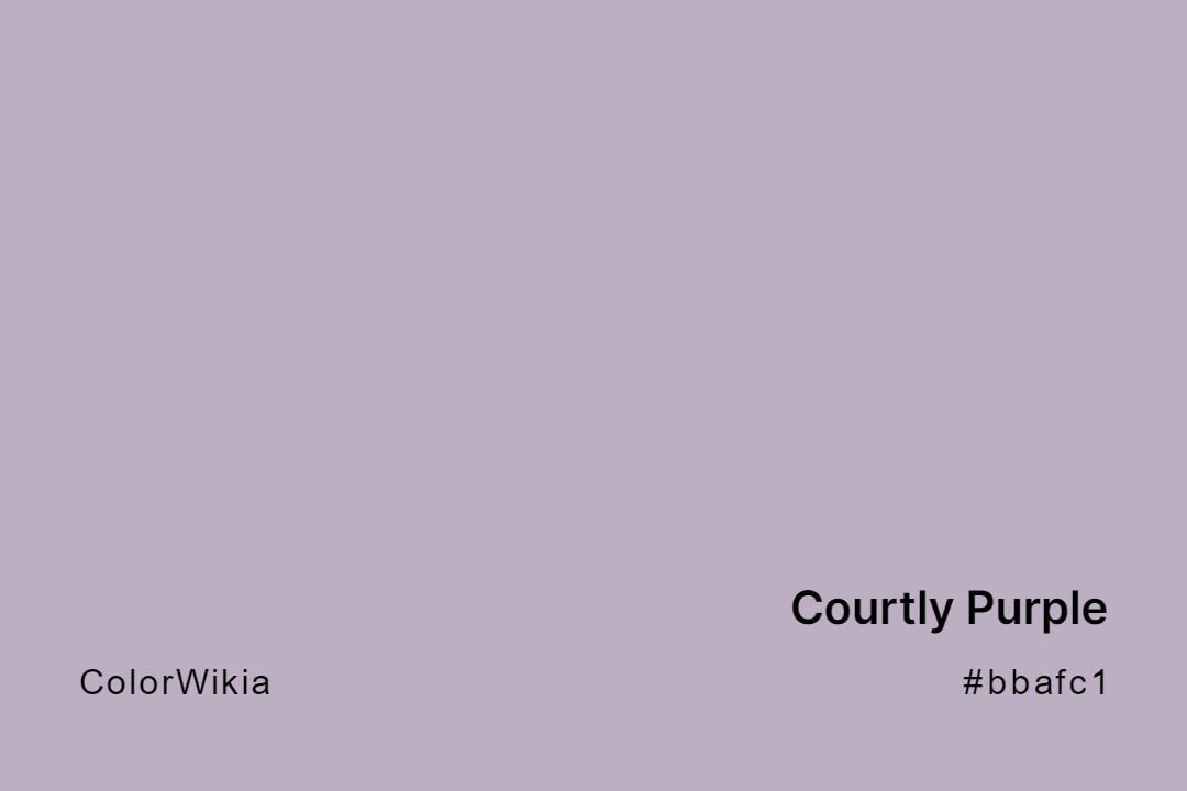 Courtly Purple Color – #bbafc1: Codes and Complete Breakdown