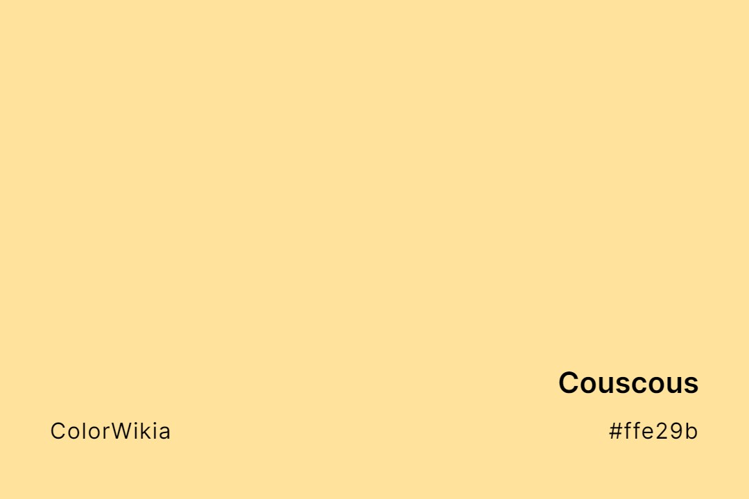 Couscous Color – #ffe29b: Codes and Complete Breakdown