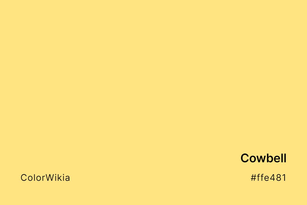 Cowbell Color – #ffe481: Codes and Complete Breakdown