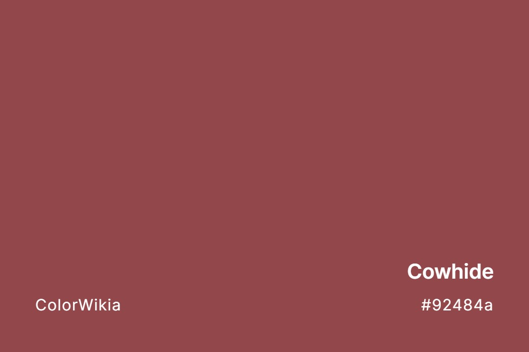 Cowhide Color – #92484a: Codes and Complete Breakdown