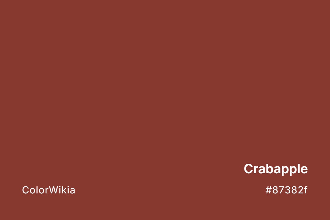 Crabapple Color – #87382f: Codes and Complete Breakdown