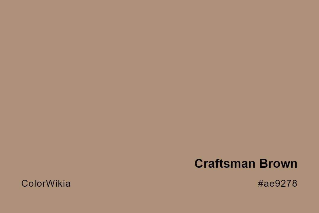 Craftsman Brown Color – #ae9278: Codes and Complete Breakdown