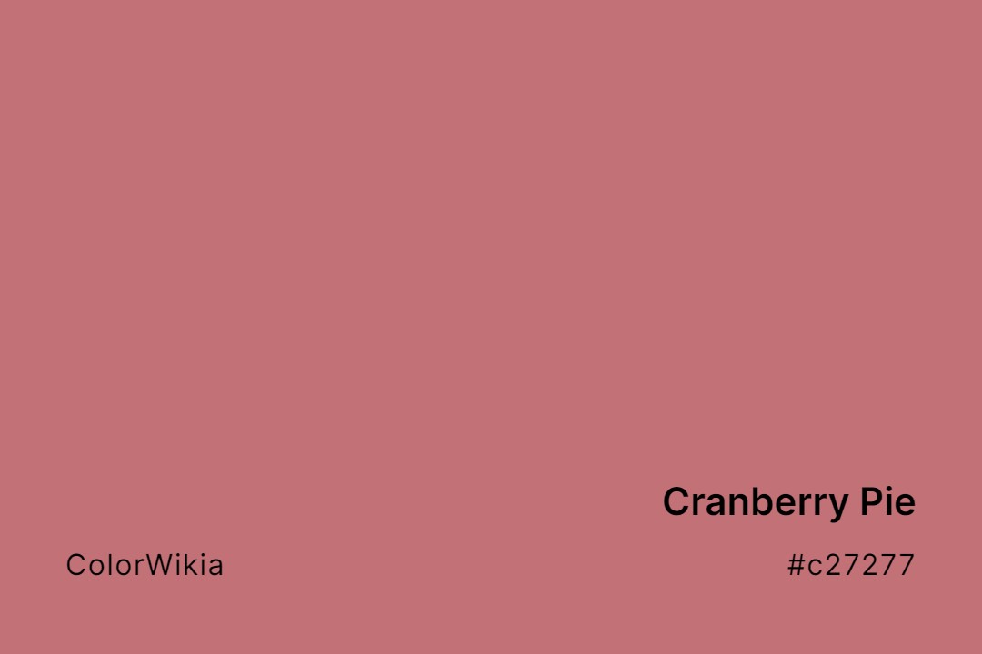 cranberry pie color c27277