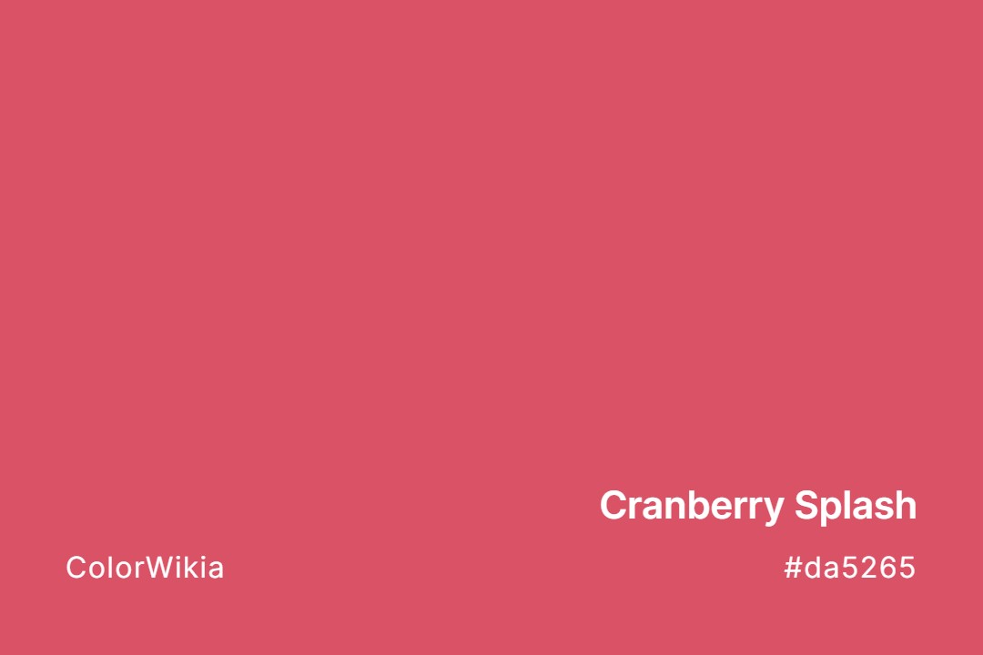 cranberry splash color da5265