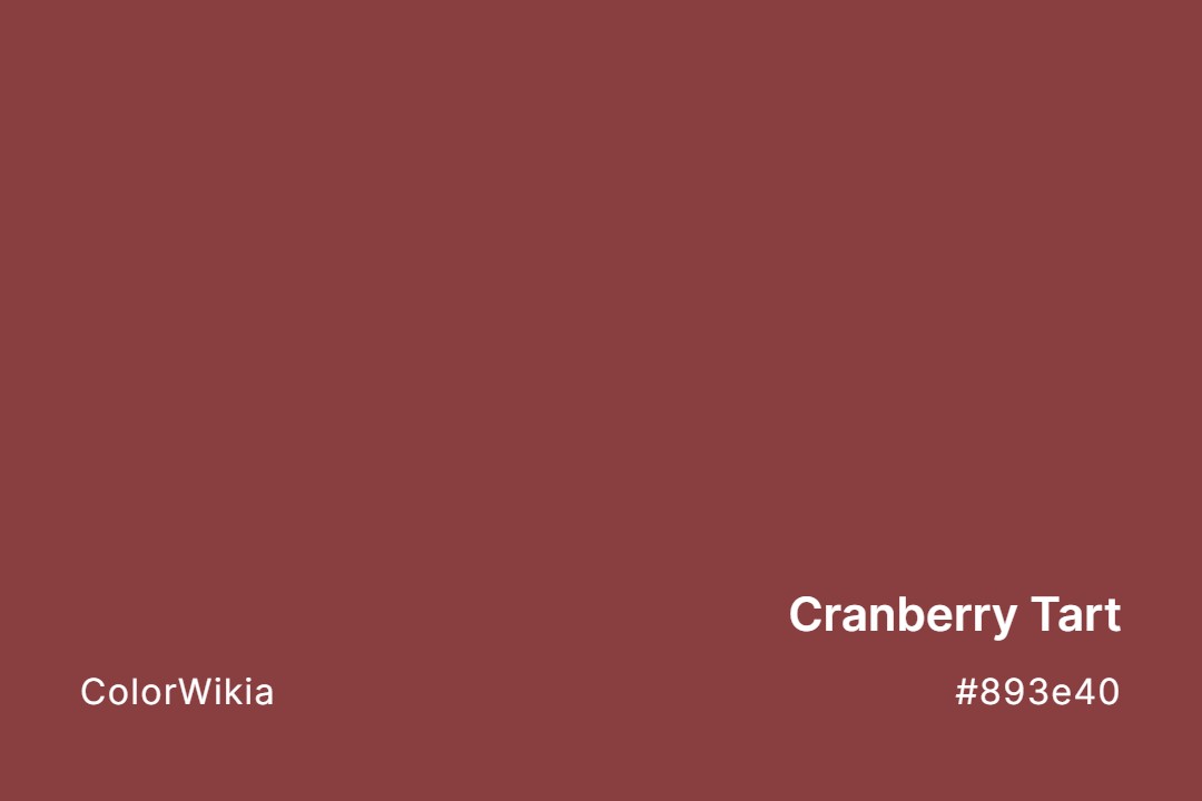 cranberry tart color 893e40