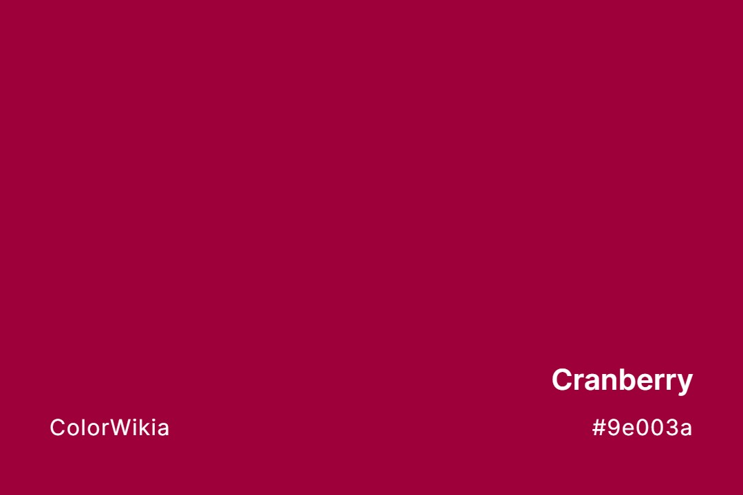 cranberry color 9e003a