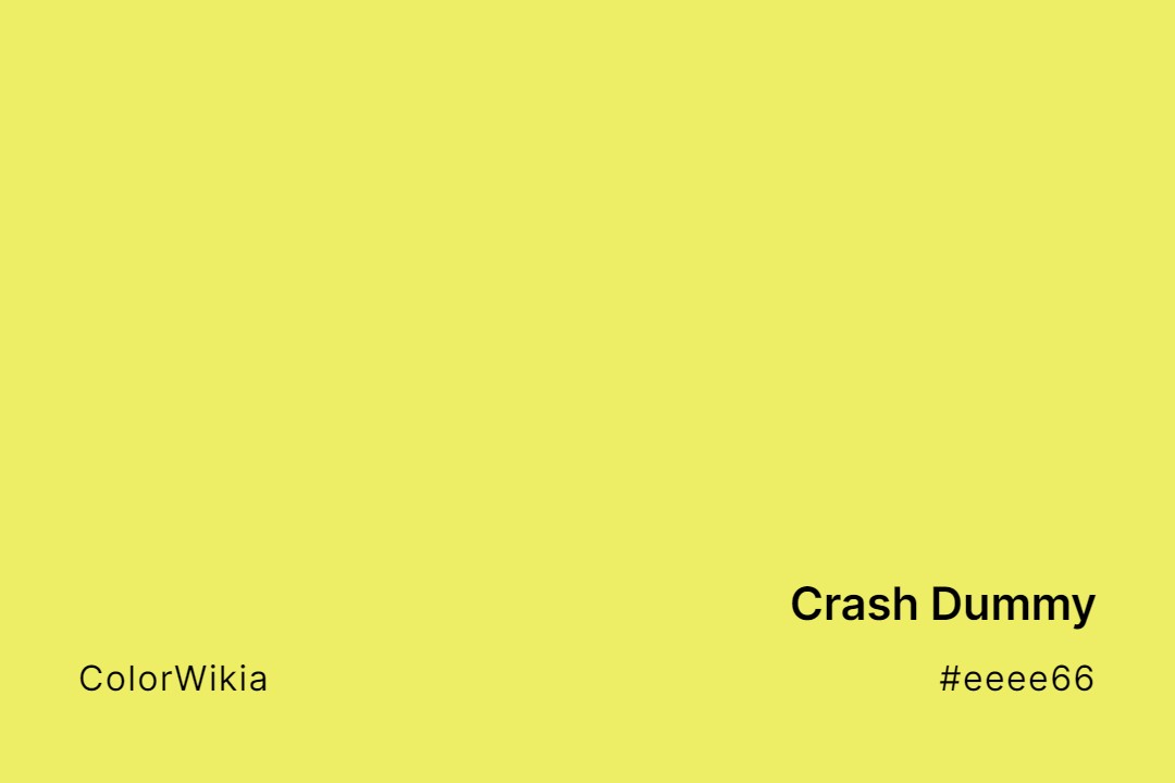 Crash Dummy Color – #eeee66: Codes and Complete Breakdown