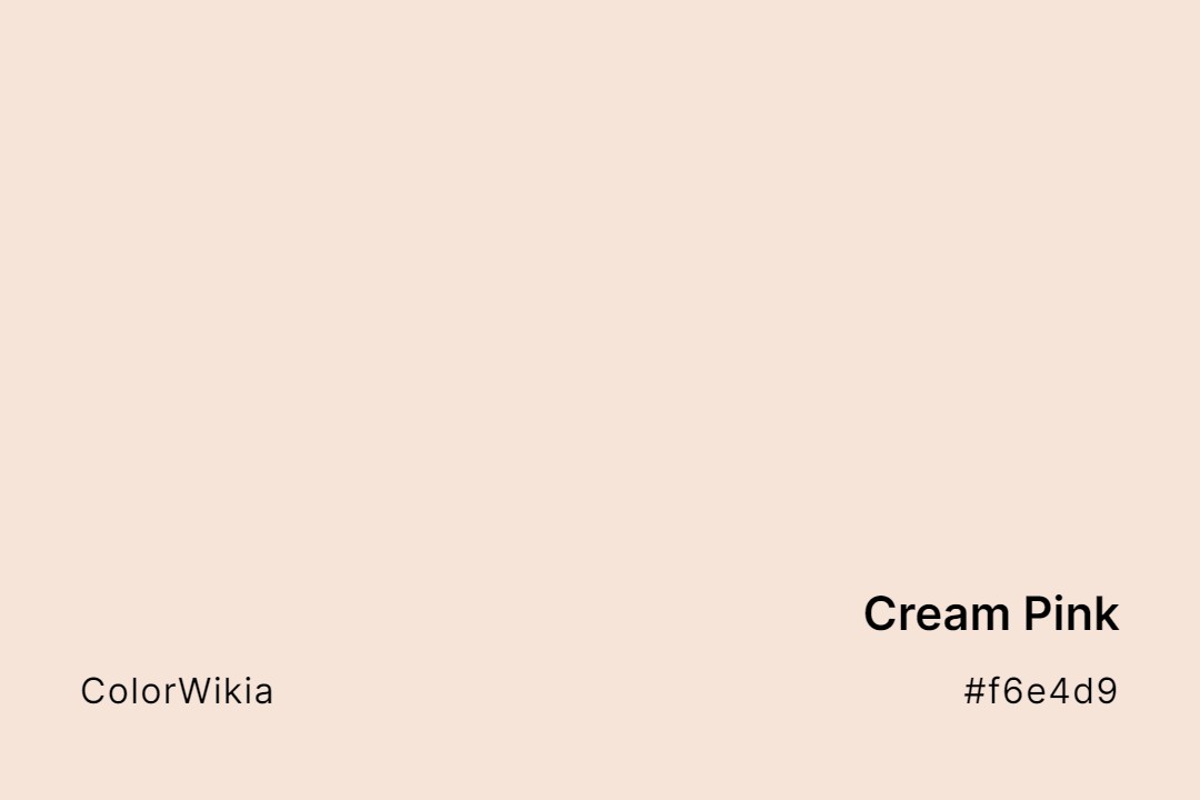 Cream Pink Color – #f6e4d9: Codes and Complete Breakdown