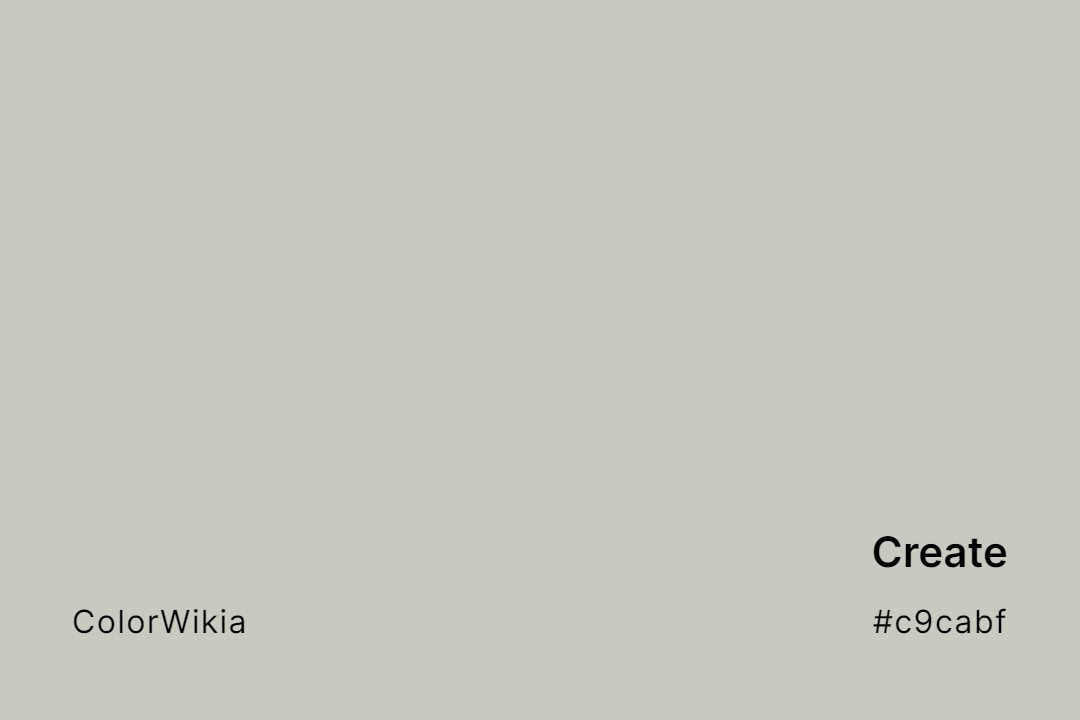 Create Color – #c9cabf: Codes and Complete Breakdown