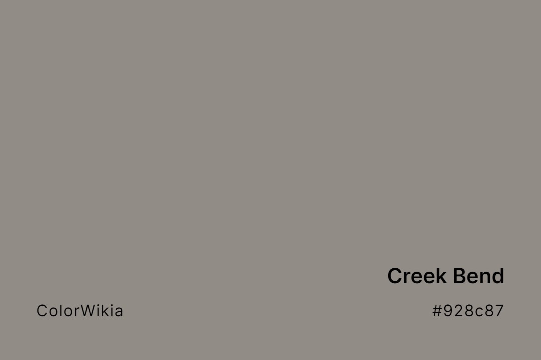 Creek Bend Color – #928c87: Codes and Complete Breakdown