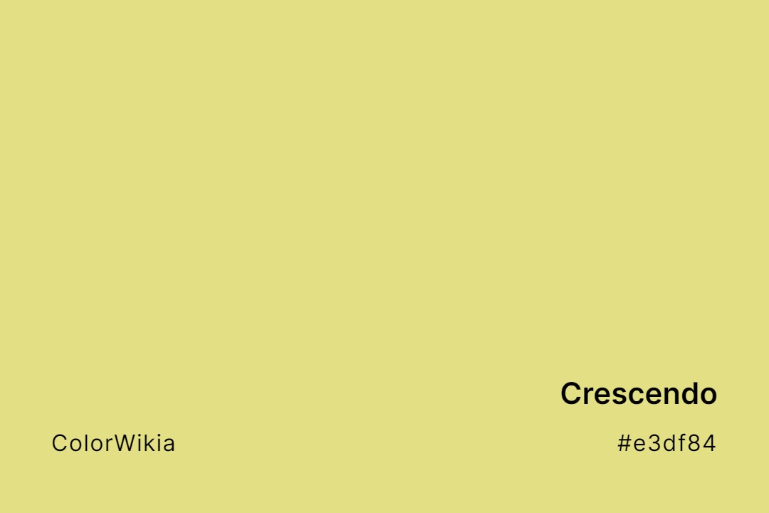 Crescendo Color – #e3df84: Codes and Complete Breakdown