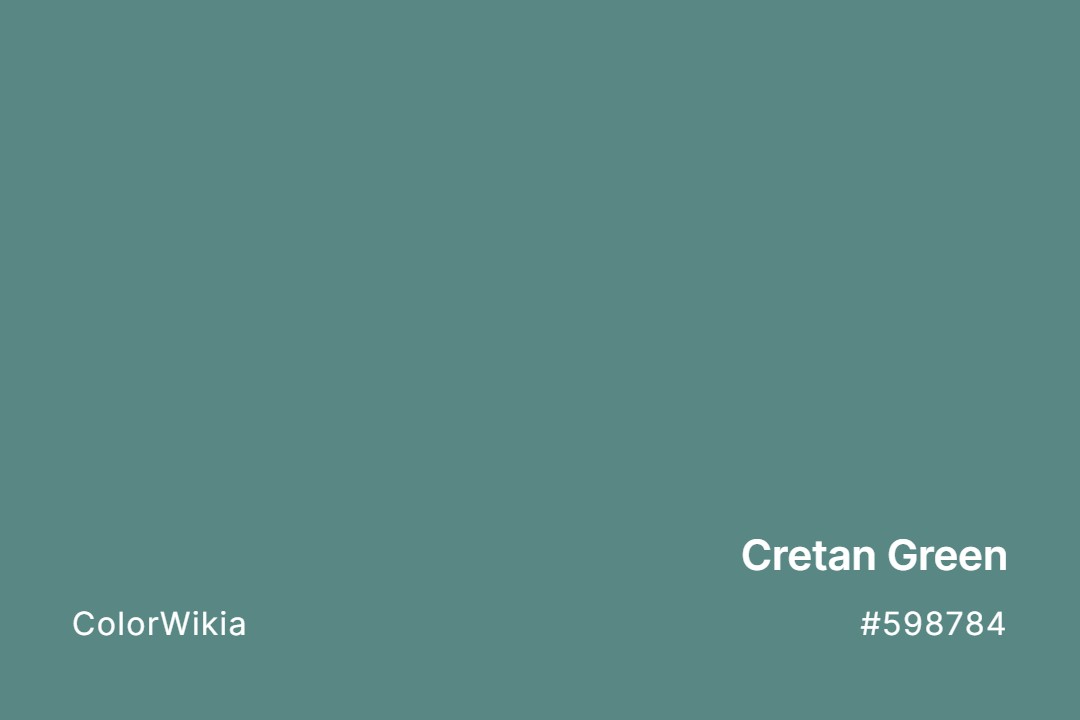Cretan Green Color – #598784: Codes and Complete Breakdown