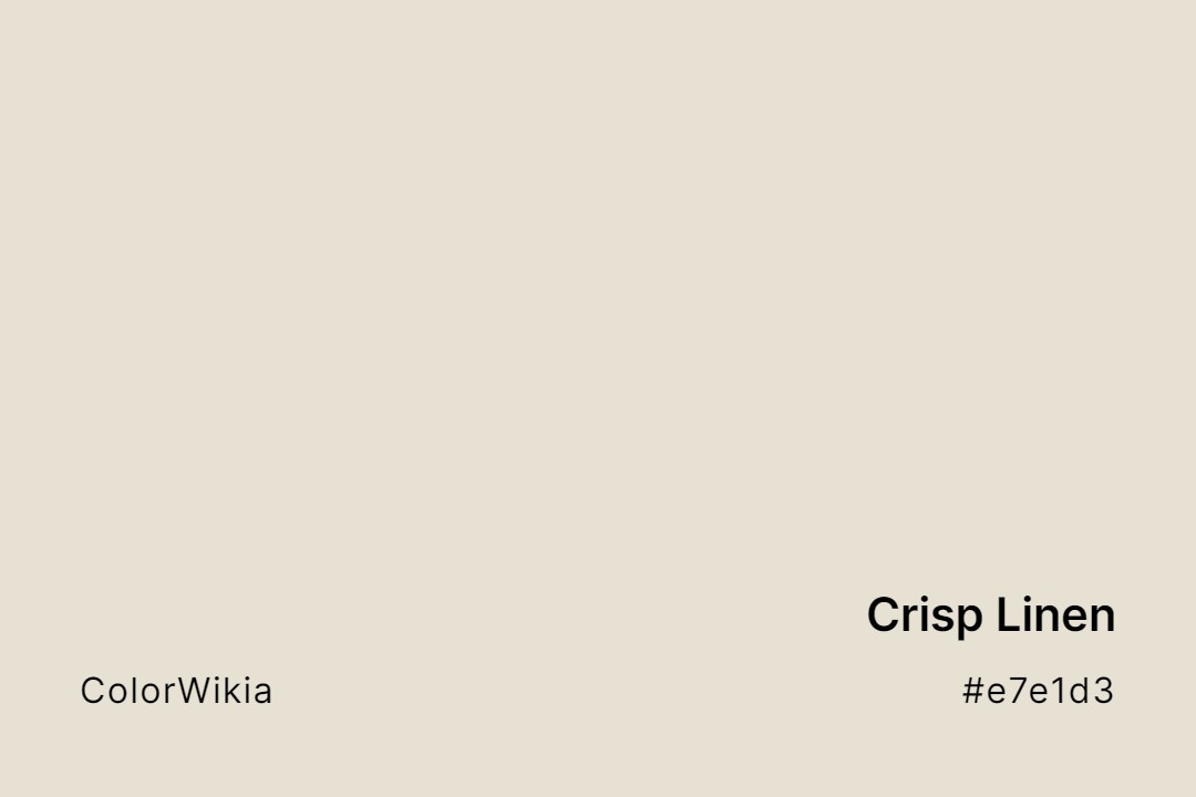 crisp linen color e7e1d3