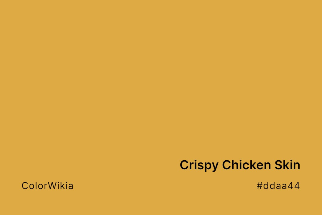 crispy chicken skin color ddaa44