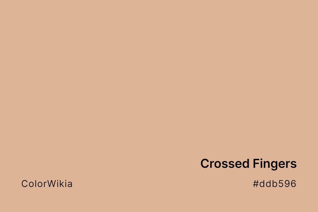 crossed fingers color ddb596