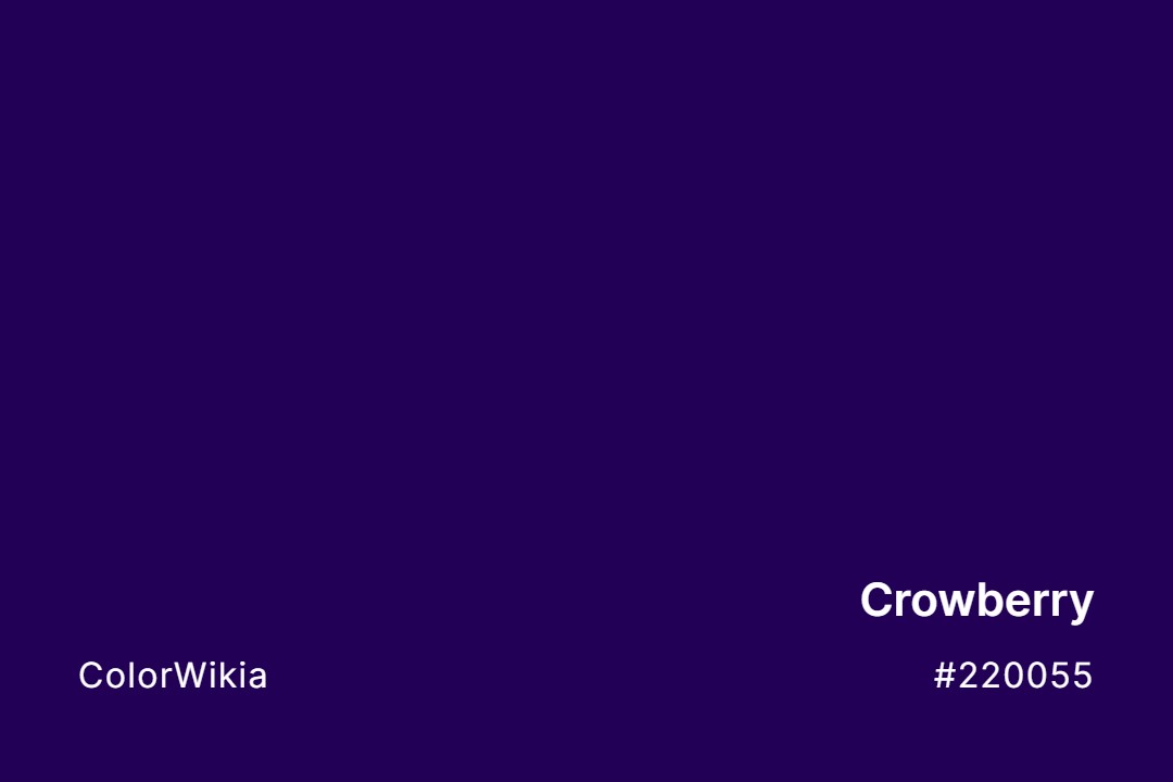 Crowberry Color – #220055: Codes and Complete Breakdown