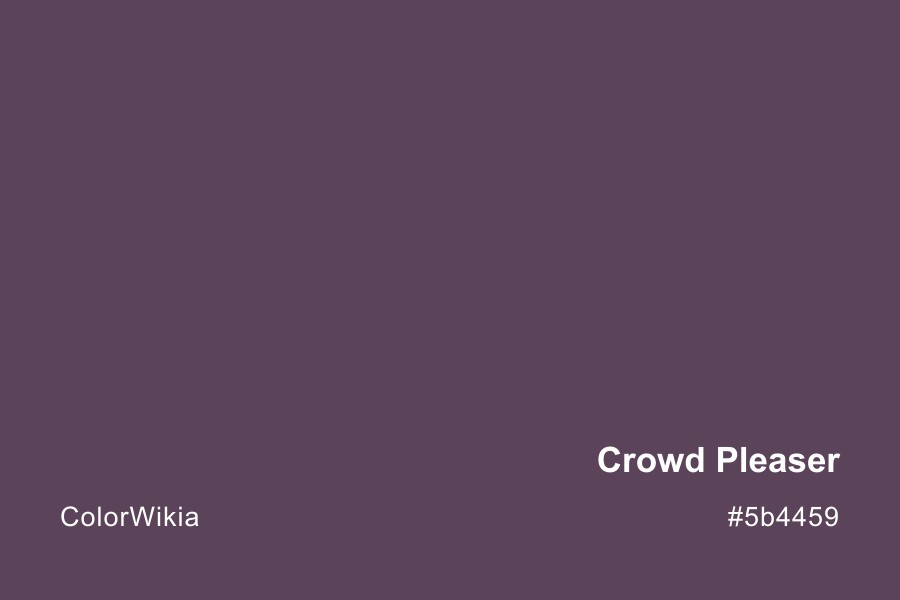 Crowd Pleaser Color – #5b4459: Codes and Complete Breakdown
