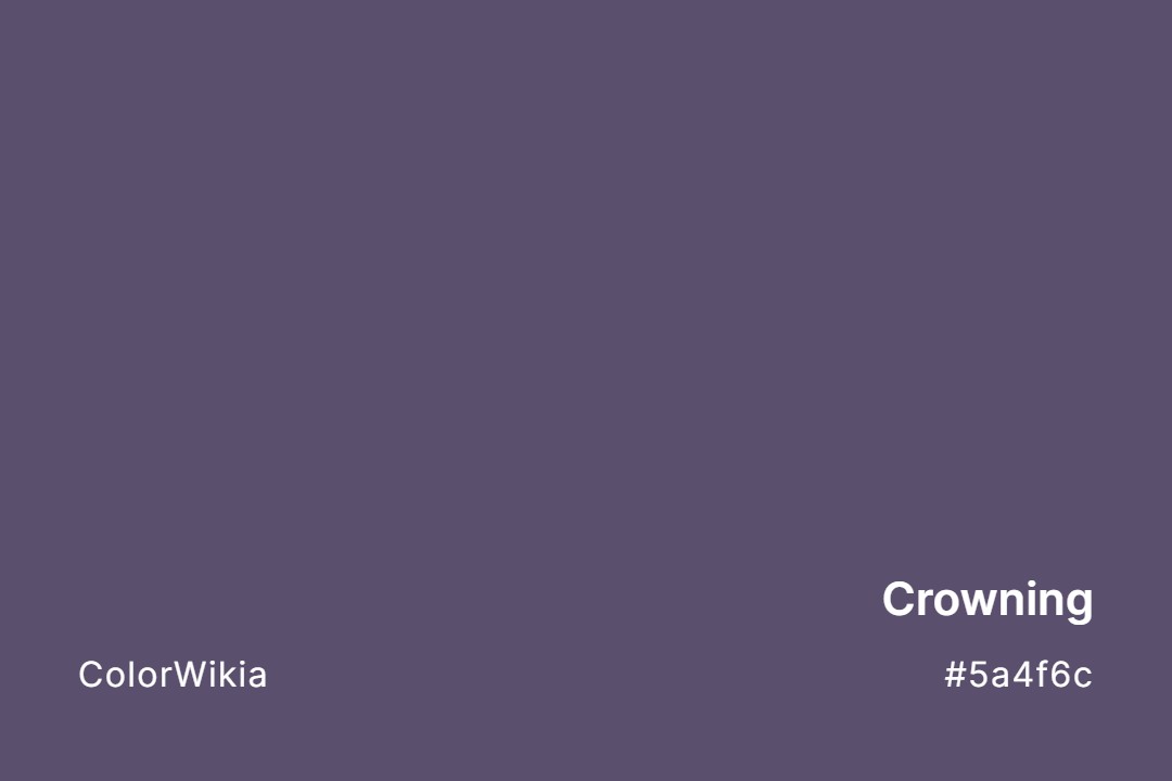 Crowning Color – #5a4f6c: Codes and Complete Breakdown