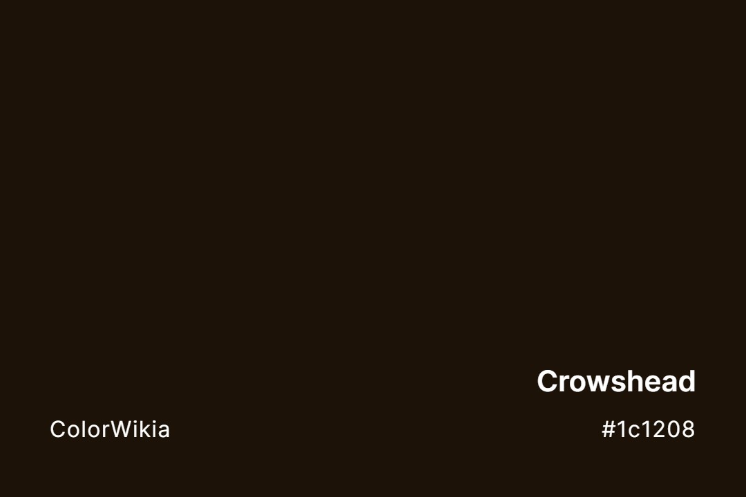 Crowshead Color – #1c1208: Codes and Complete Breakdown