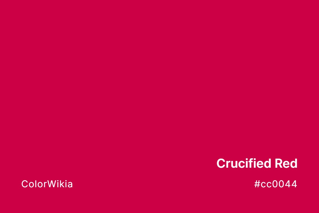 Crucified Red Color – #cc0044: Codes and Complete Breakdown